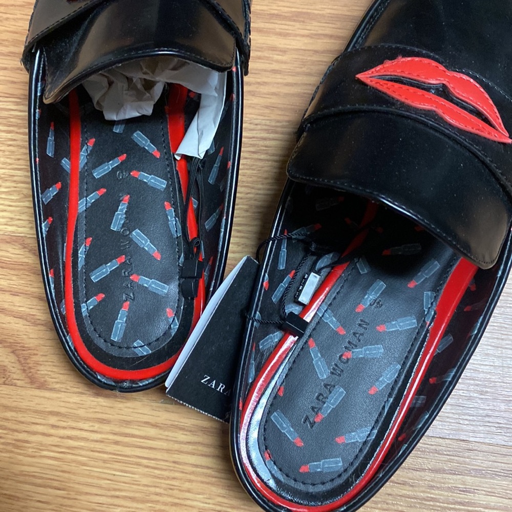 Zara flats mules lips - Picture 4 of 4
